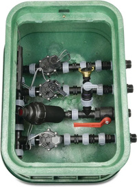 RB Monterad rektangulär ventilbox HDPE