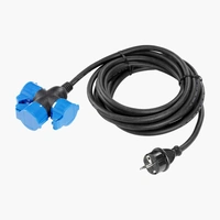 Skarvsladd med grenuutag x3, IP44, jordat 5m