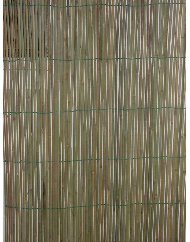 Vindskydd av rund bambu 1,8x2m