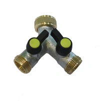 2-vägsventil i förnicklad mässing. Reglerbar R20