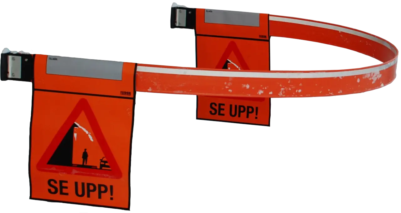 Isidor Lång Bom med två flaggor