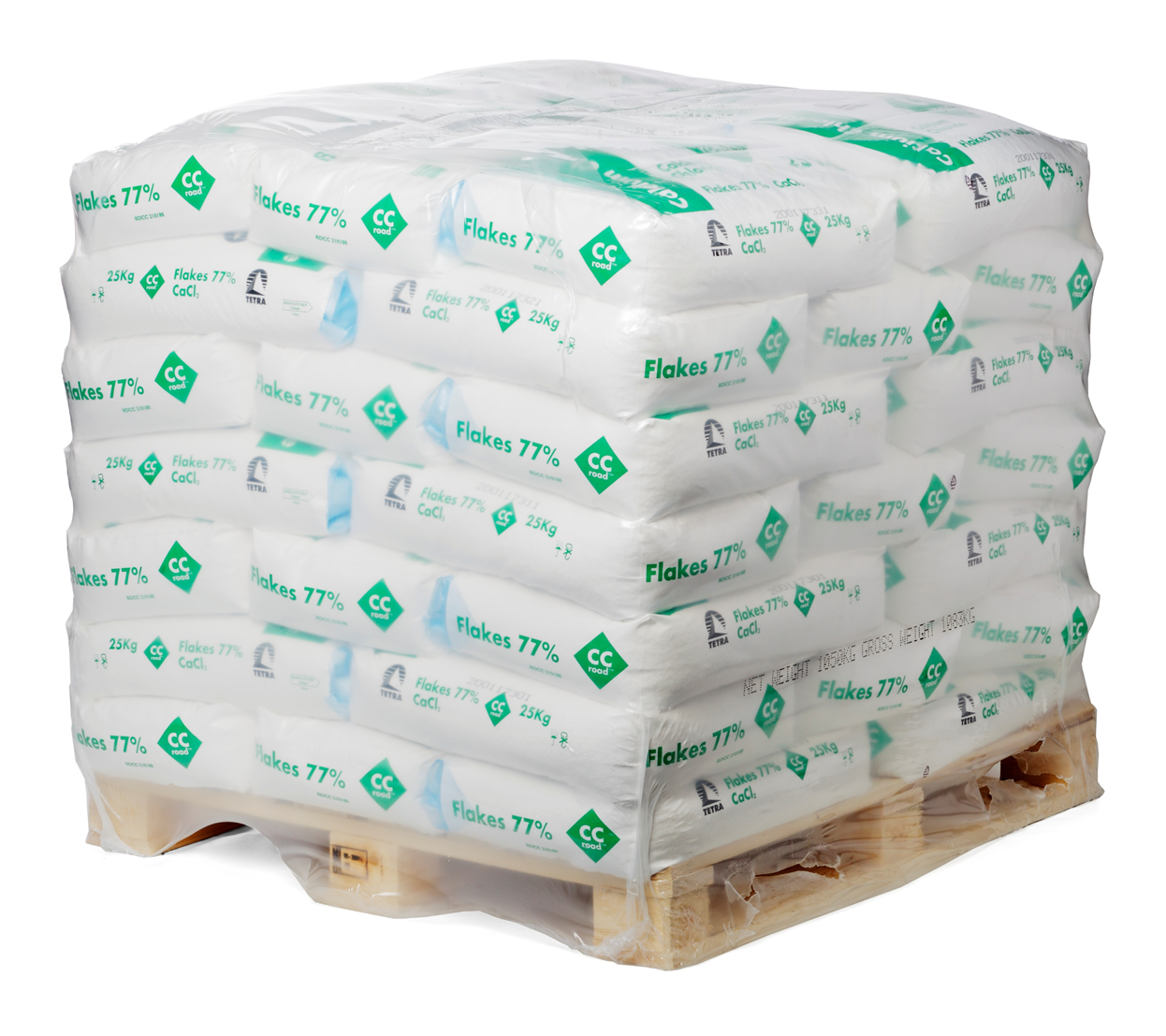 Kalciumklorid 25kg  för väg (42) endast hel pall