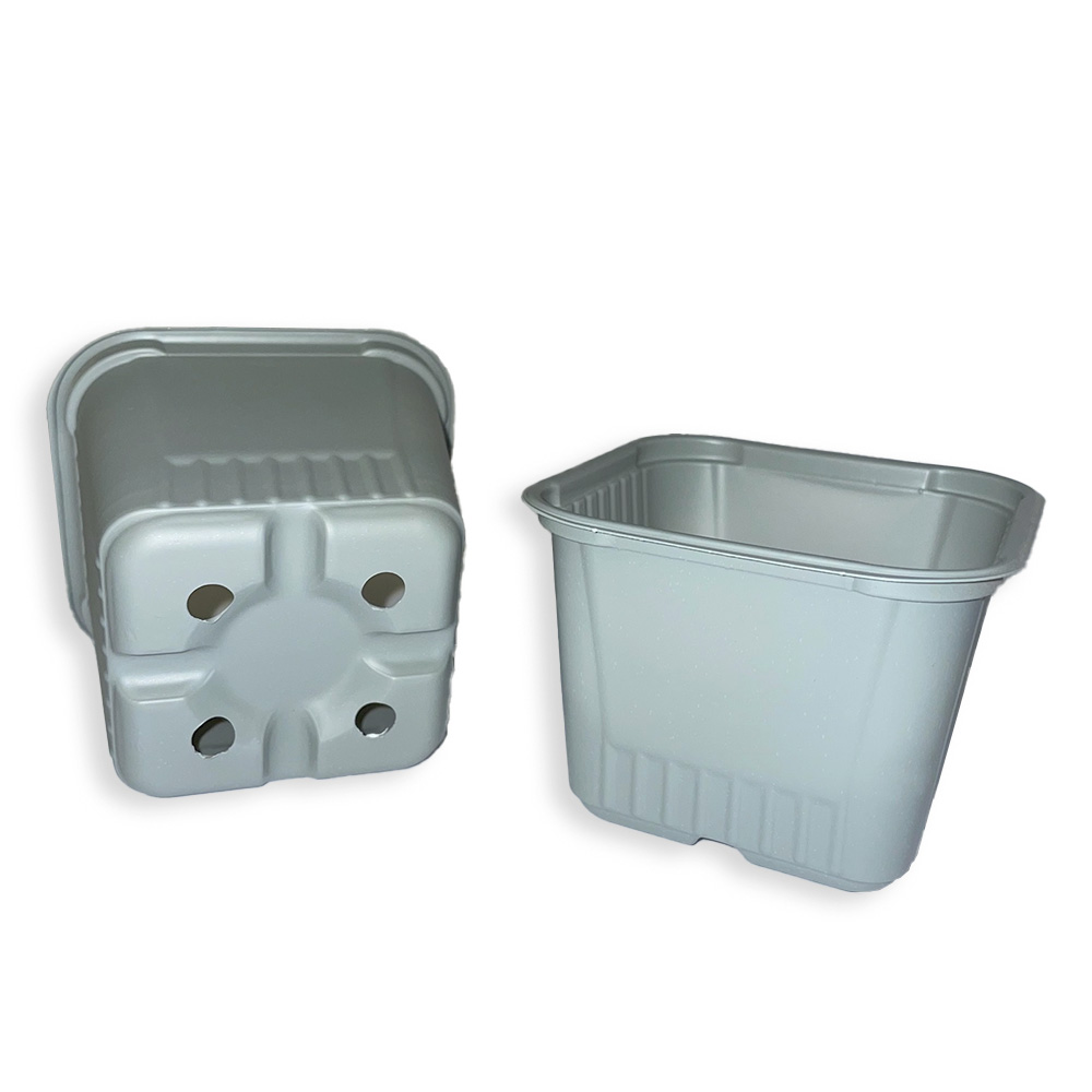 Krukpartner kruka grå 8,6x8,6x6,5cm 2700st