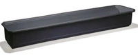 Balkonglåda 70cm svart