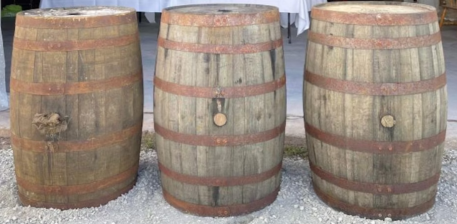 Helt whiskyfat Ek 200 liter - tunna utan lock