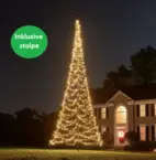 Fairybell Ljusgran 8m-1500 LED (varmvit), inkl. stolpe